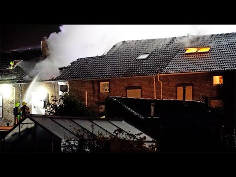 Twee woningen getroffen door grote brand in Kerkrade